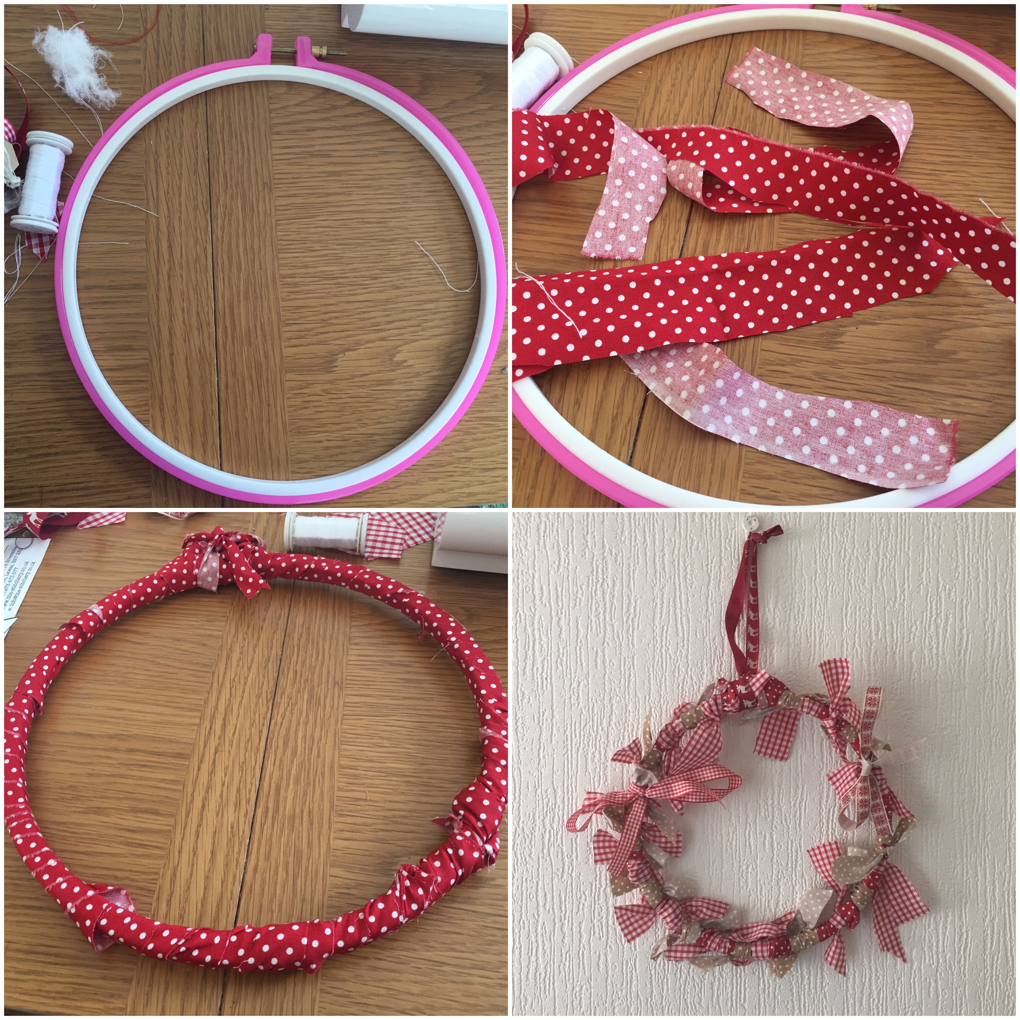 Embroidery Hoop Christmas Wreath the-S Box