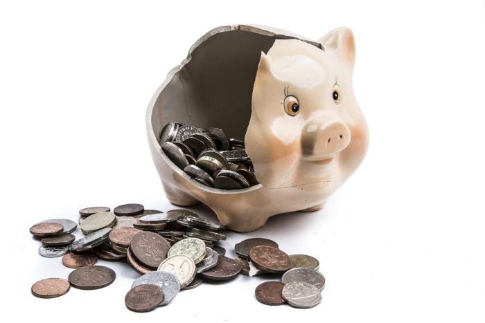 Broken Money Box